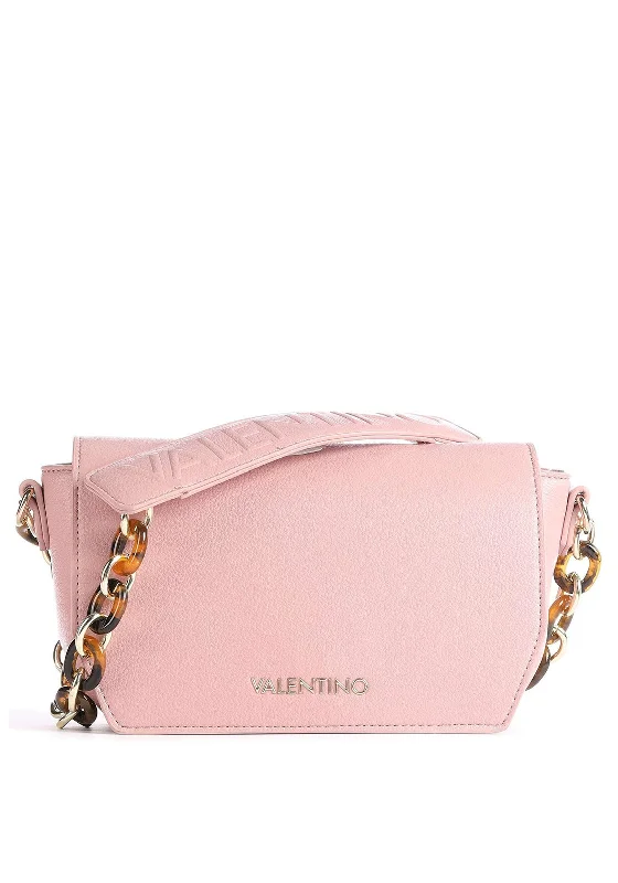 Men's leather crossbody bag with antique brass hardware for a vintage lookValentino Handbags Prue Tortoise Shell Shoulder Bag, Cipria