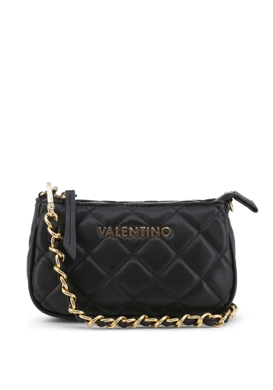 Men's leather crossbody bag with antique brass hardware for a vintage lookValentino Handbags Special Ocarina Crossbody Bag, Black