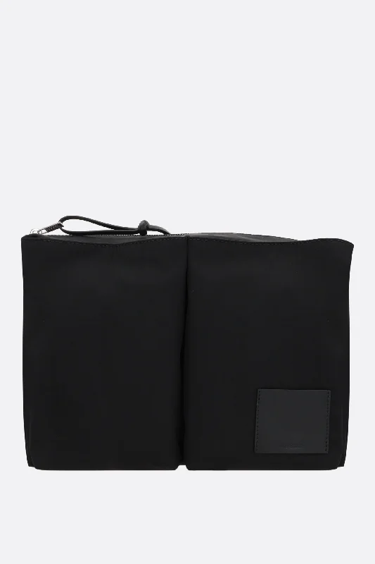 Men's crossbody bag with a padded laptop sleeve for commutingPilot nylon crossbody bag