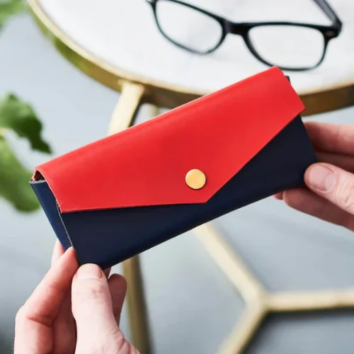 Smart travel bag with integrated GPS tracker for lost item recoveryPersonalised Leather Glasses Case